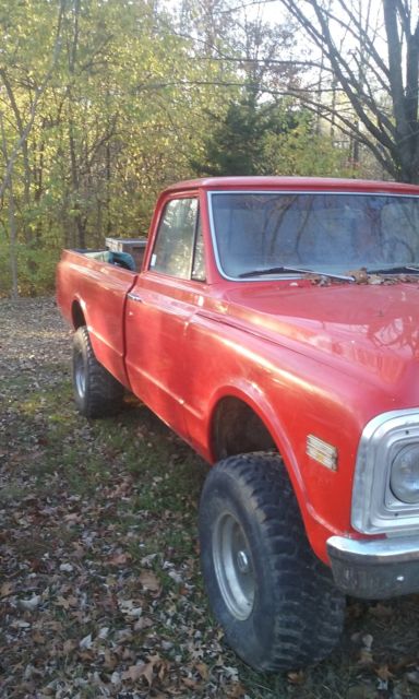 1972 Red Chevrolet C-10 Standard Cab Pickup