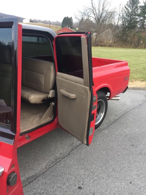1972 Red Chevrolet C-10 Extended Cab Pickup