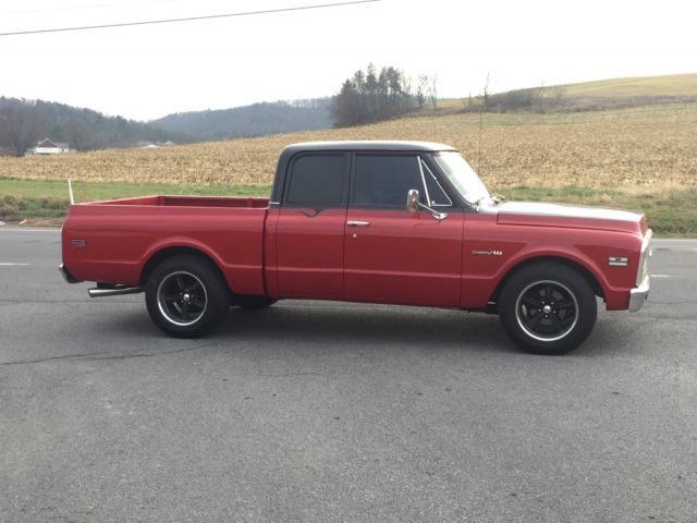 1972 Red Chevrolet C-10 Extended Cab Pickup