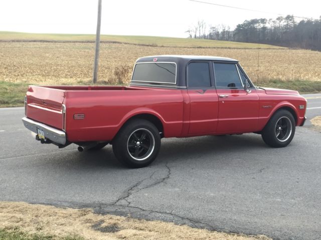 1972 Red Chevrolet C-10 Extended Cab Pickup