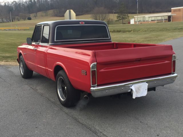 1972 Red Chevrolet C-10 Extended Cab Pickup