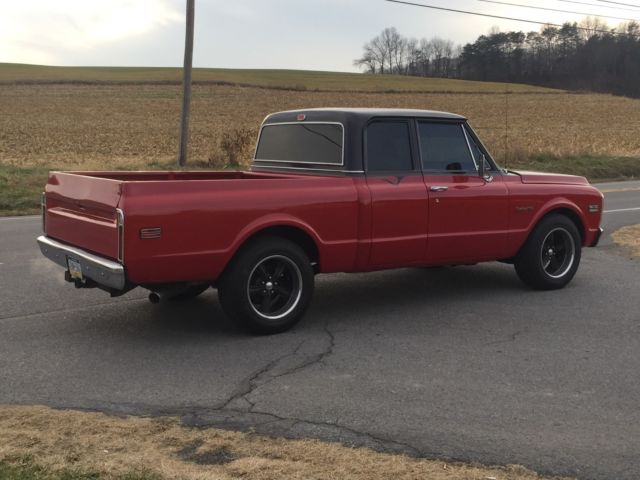 1972 Red Chevrolet C-10 Extended Cab Pickup