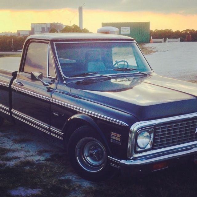 1972 Black Chevrolet C-10 Cab & Chassis