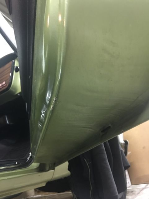 1972 Olive green/white Chevrolet C-10 Long bed