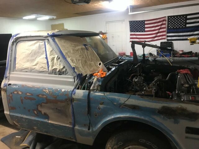 1972 Blue Chevrolet C-10 Long bed