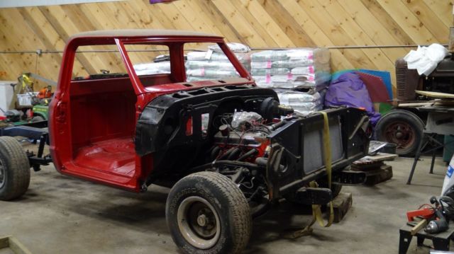 1972 faded primer Chevrolet C-10 Standard Cab Pickup