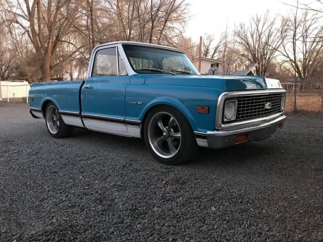 1972 Blue Chevrolet C-10 Standard Cab Pickup
