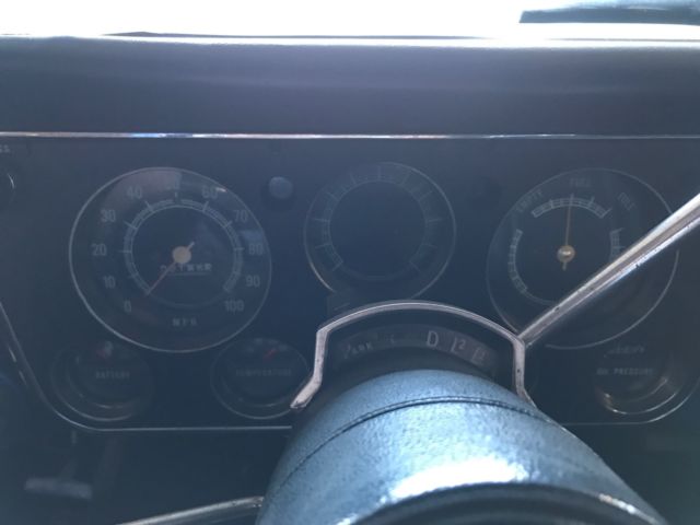 1972 Blue Chevrolet C-10 Standard Cab Pickup