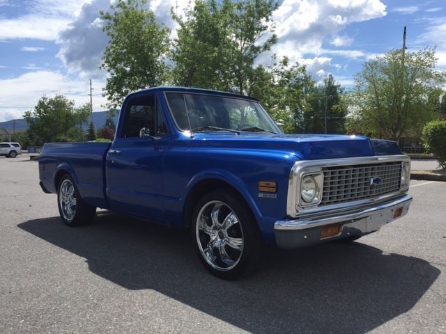 1972 Blue Chevrolet C-10 Standard Cab Pickup