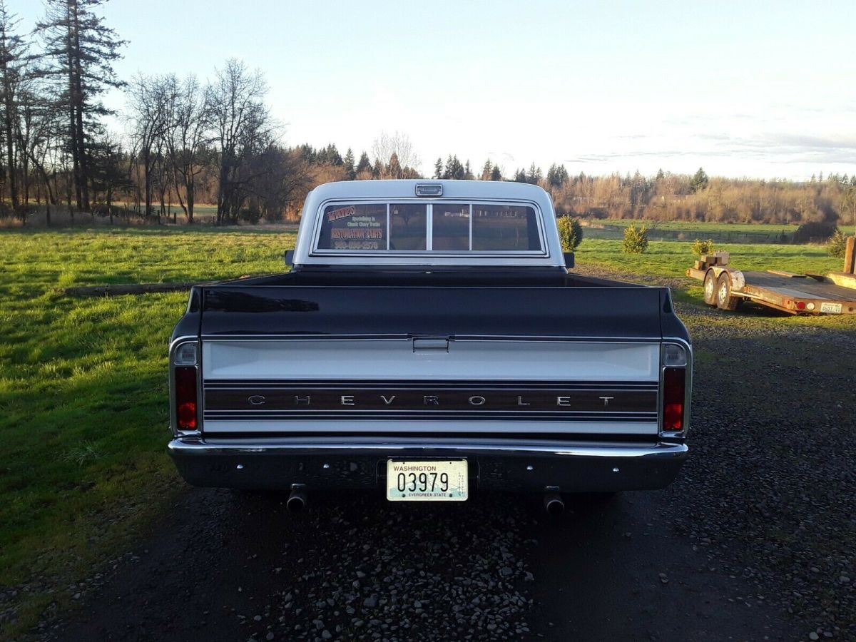 1972 Black Chevrolet Cheyenne Standard Cab Pickup