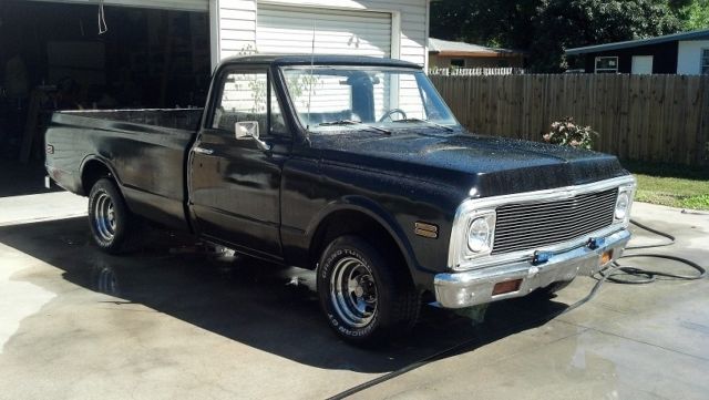 1972 Black Chevrolet C-10 Normal Cab