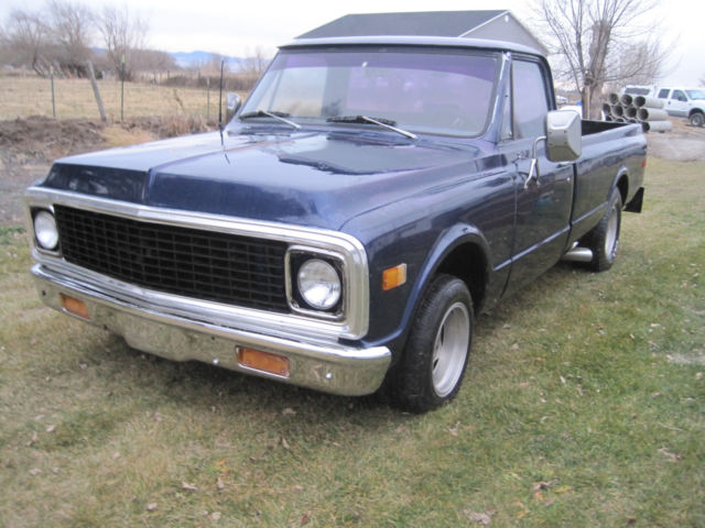 1972 Blue Chevrolet C-10 Standard Cab Pickup