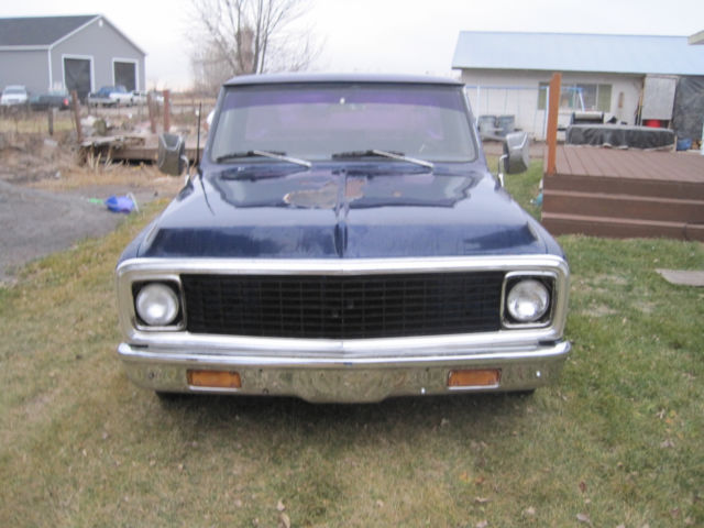 1972 Blue Chevrolet C-10 Standard Cab Pickup