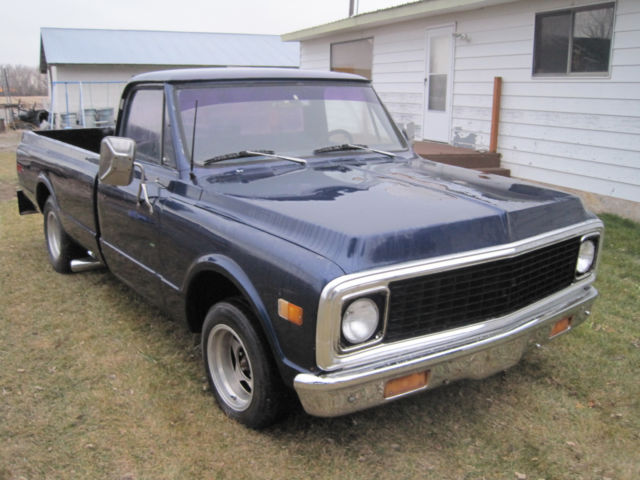 1972 Blue Chevrolet C-10 Standard Cab Pickup