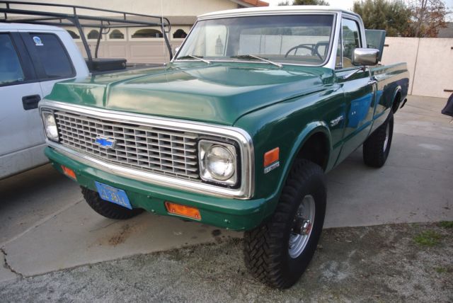1972 Green Chevrolet C-10 Standard Cab Pickup