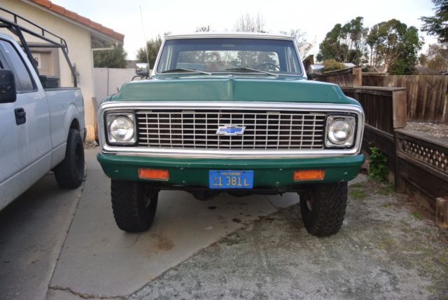 1972 Green Chevrolet C-10 Standard Cab Pickup