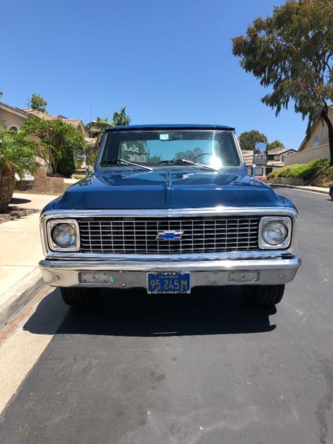 1972 Blue Chevrolet C-10 Long Bed