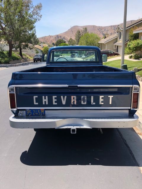 1972 Blue Chevrolet C-10 Long Bed