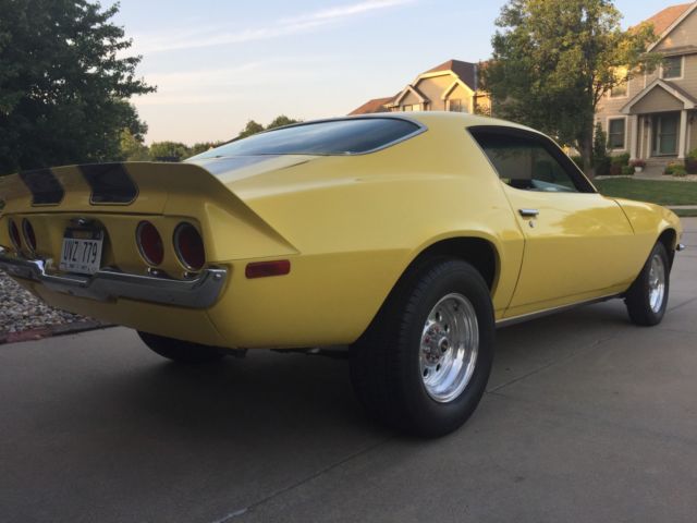 1972 Yellow Chevrolet Camaro Coupe