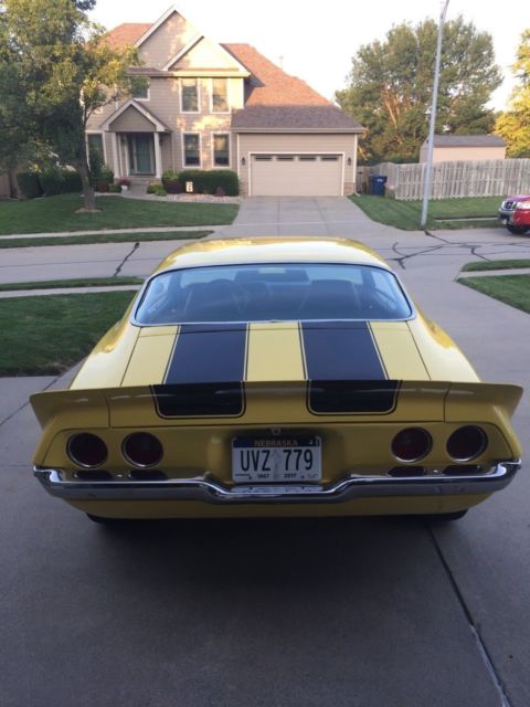 1972 Yellow Chevrolet Camaro Coupe