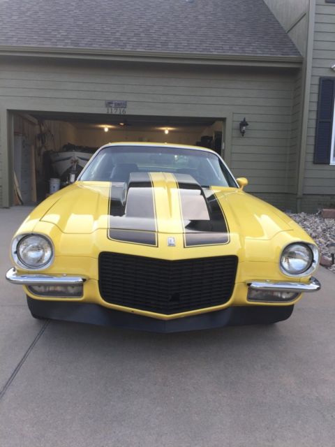 1972 Yellow Chevrolet Camaro Coupe