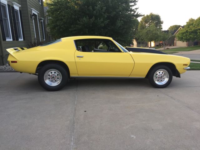 1972 Yellow Chevrolet Camaro Coupe