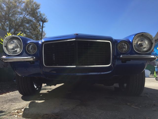 1972 Blue Chevrolet Camaro Coupe