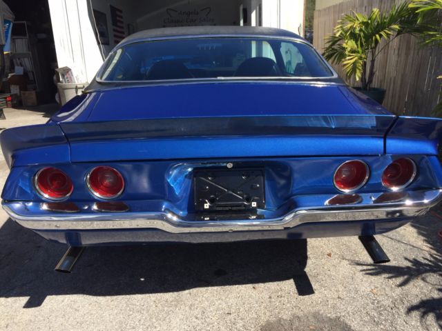 1972 Blue Chevrolet Camaro Coupe