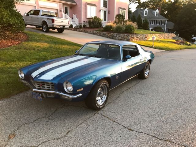 1972 Blue Chevrolet Camaro Coupe