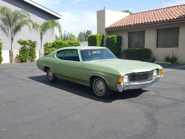 1972 Green Chevrolet Chevelle Coupe