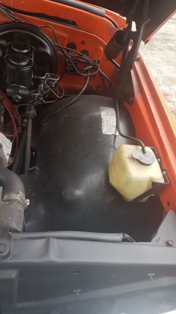 1972 Orange & White Chevrolet Cheyenne Extended Crew Cab Pickup
