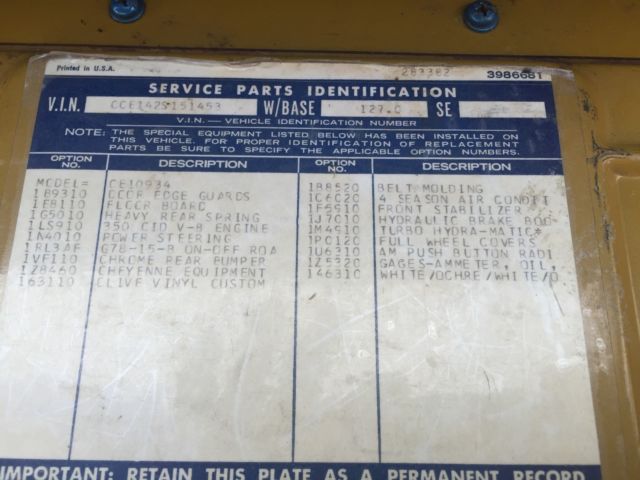 1972 Ochre and white Chevrolet C-10 Cab & Chassis