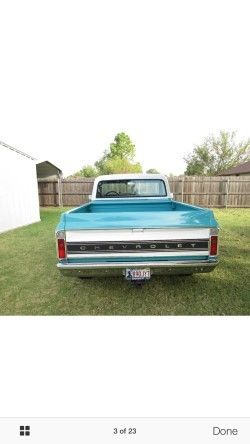 1972 blue/white Chevrolet C-10