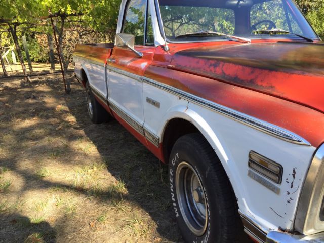 1972 Red/White Chevrolet C-10 Pickup
