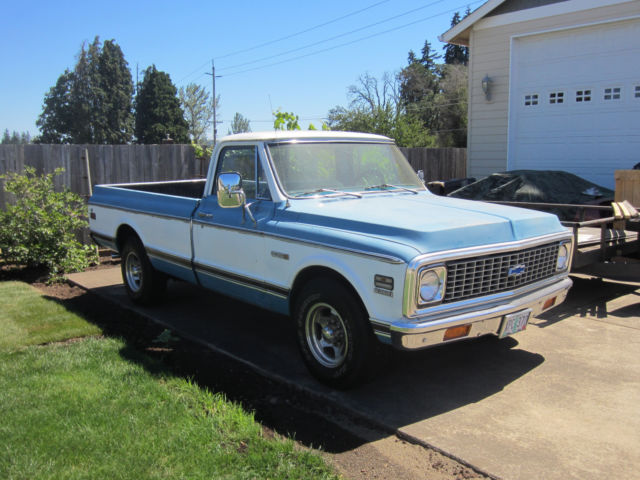 1972 Blue/White Chevrolet Other Pickups Standard Cab Pickup