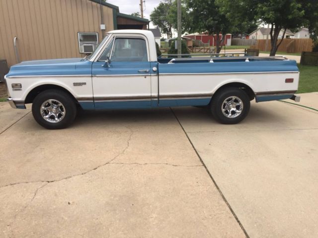1972 Blue Chevrolet Cheyenne Single Cab