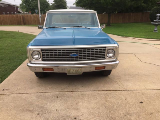 1972 Blue Chevrolet Cheyenne Single Cab