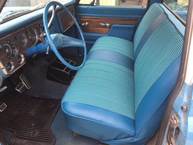 1972 Blue Chevrolet Cheyenne Single Cab
