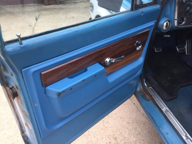 1972 Blue Chevrolet Cheyenne Single Cab