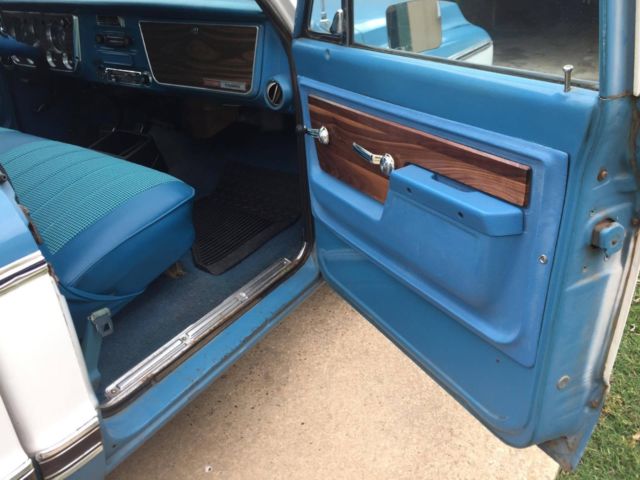 1972 Blue Chevrolet Cheyenne Single Cab