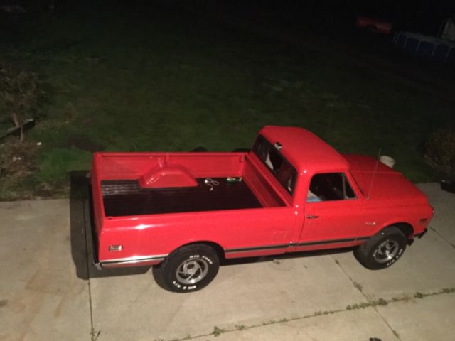 1972 Red Chevrolet C-10 Cab & Chassis