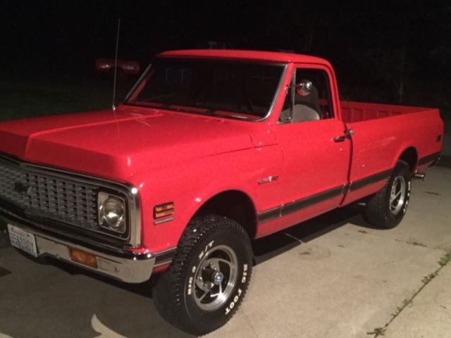 1972 Red Chevrolet C-10 Cab & Chassis