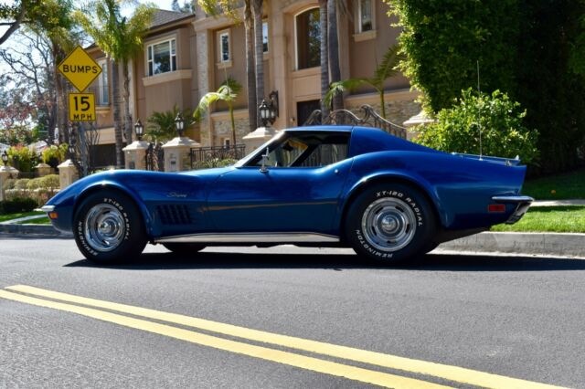 1972 Targa Blue Chevrolet Corvette