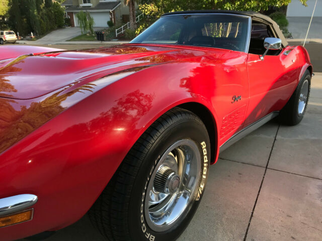 1972 Red Chevrolet Corvette Convertible