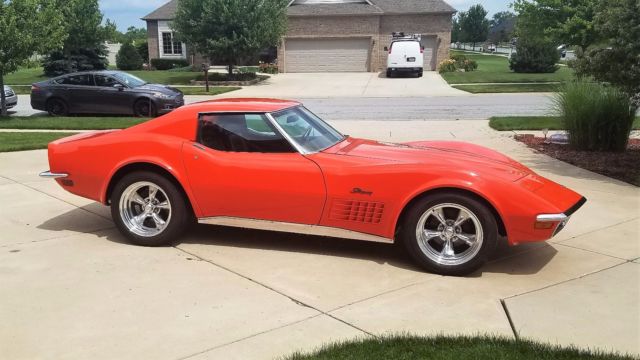 1972 Orange Chevrolet Corvette Coupe
