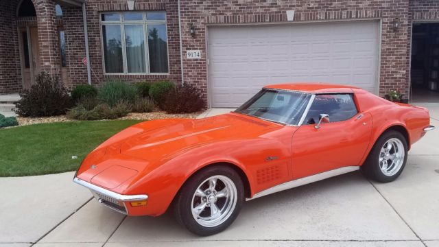 1972 Orange Chevrolet Corvette Coupe