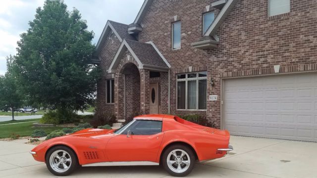 1972 Orange Chevrolet Corvette Coupe