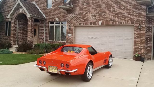 1972 Orange Chevrolet Corvette Coupe