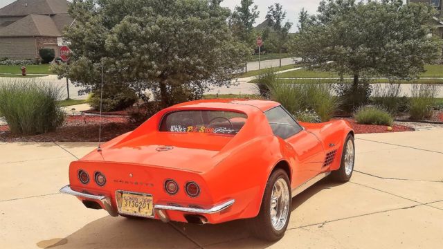 1972 Orange Chevrolet Corvette Coupe