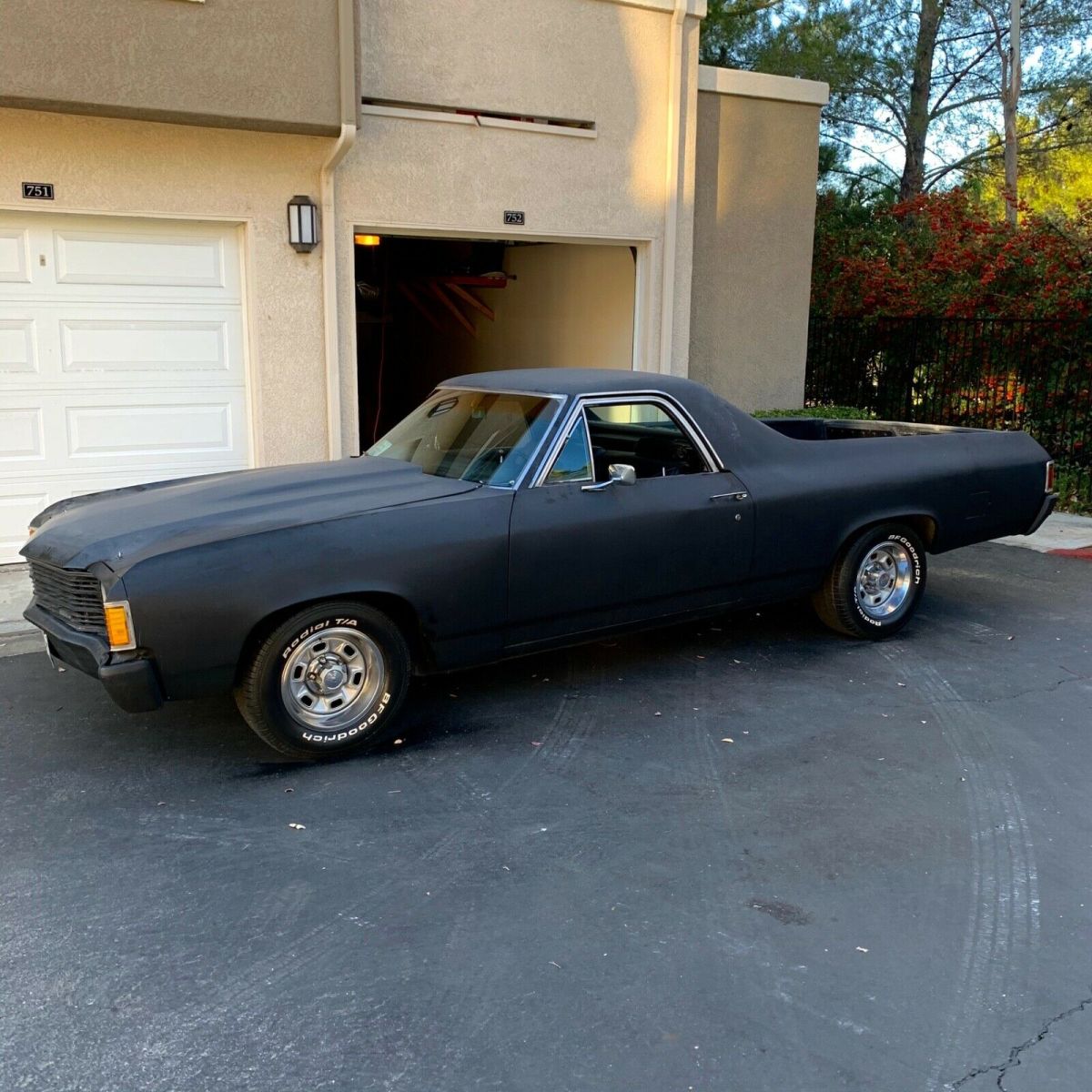 1972 Black Chevrolet El Camino El camino
